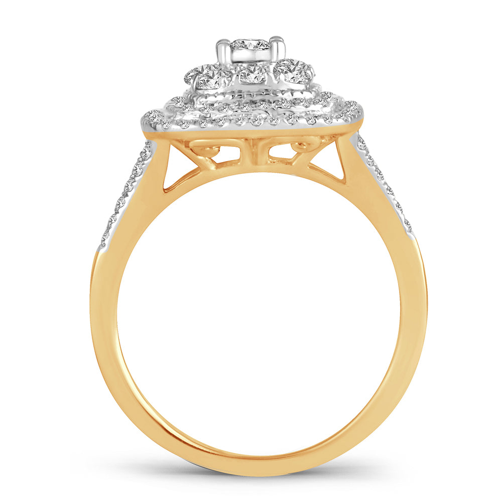 14K Yellow Gold Lab Diamond Engagement Ring (0.75CT)