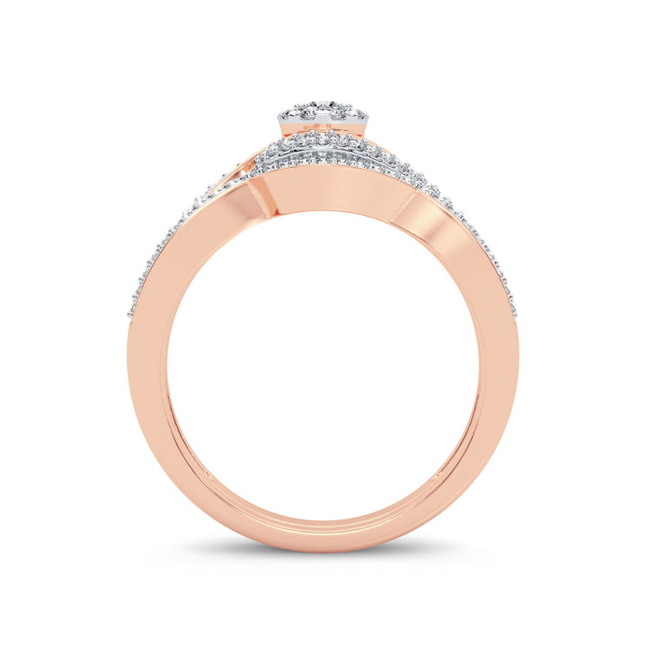 Timeless 14k Rose Gold 0.27CT Lab Diamond Ring