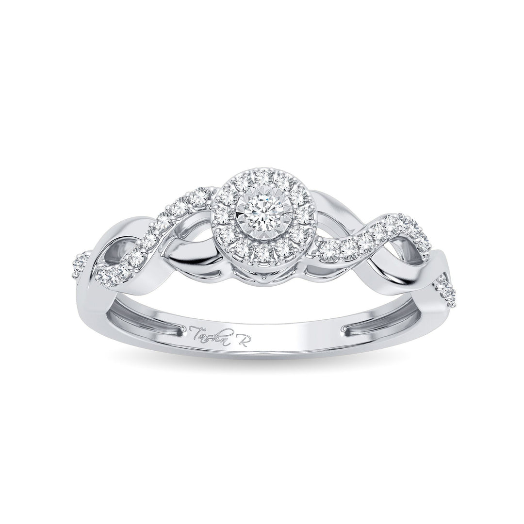 14K 0.30CT Diamond Promise Ring