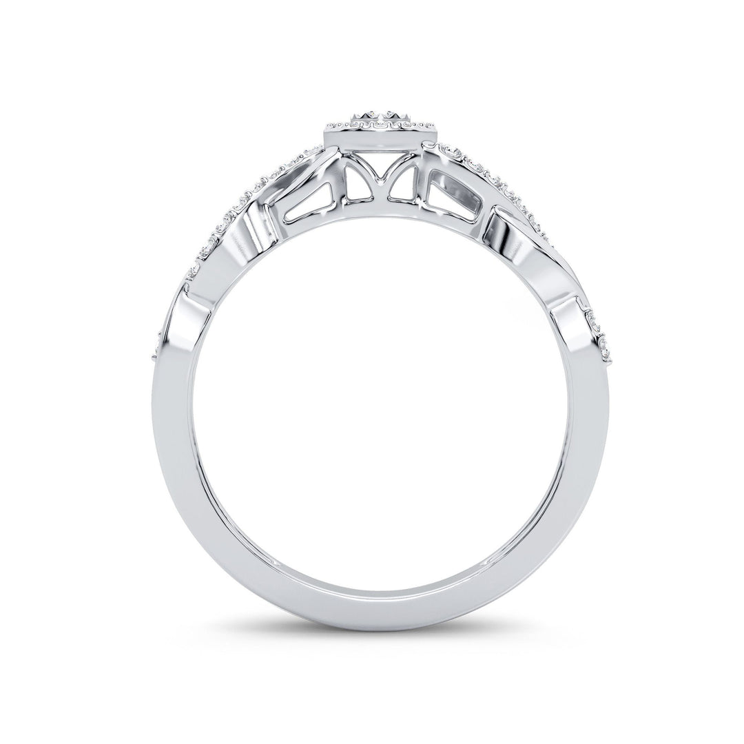 Timeless 14K White Gold Lab Diamond Promise Ring (0.30CT)