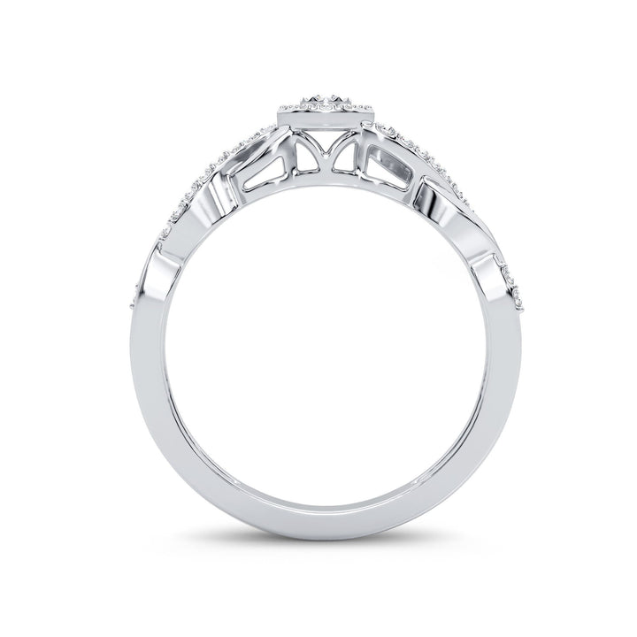 Timeless 14K White Gold Lab Diamond Promise Ring (0.30CT)