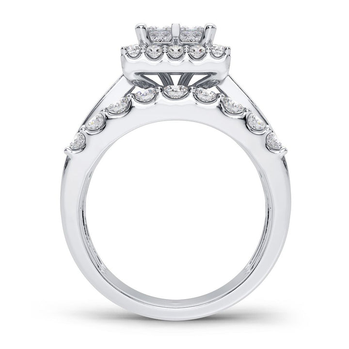 Brilliant 14k White Gold Lab Diamond Engagement Ring