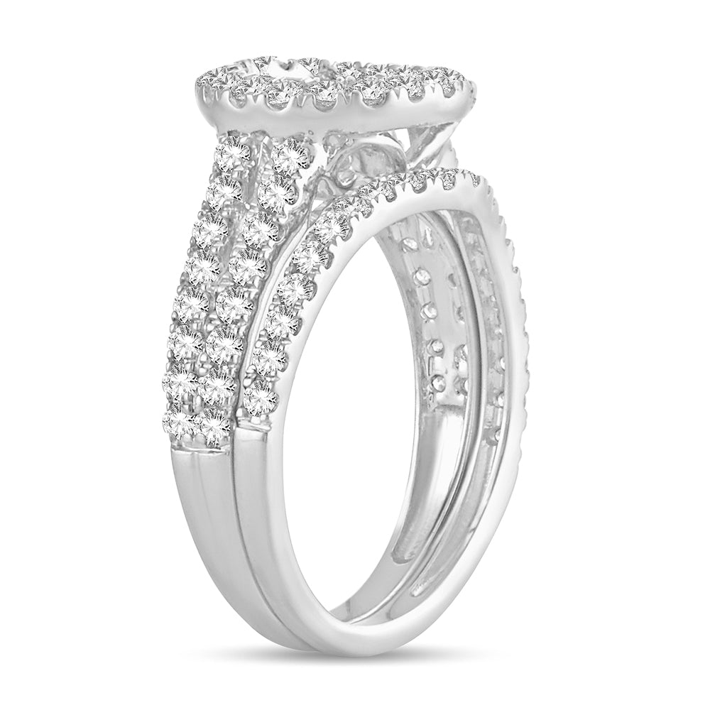14k White Gold Lab Diamond Semi-Mount Engagement Ring