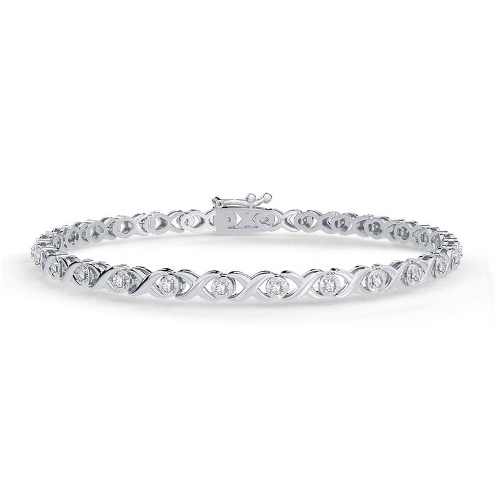 10K 0.25CT DIAMOND BRACELET