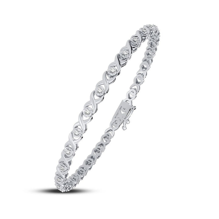 10K 0.25CT DIAMOND BRACELET