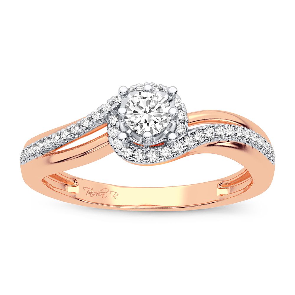 14K White Gold Lab Diamond Promise Ring (0.20CT)