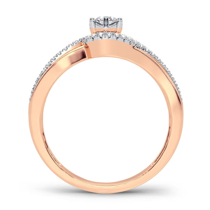 14K White Gold Lab Diamond Promise Ring (0.20CT)