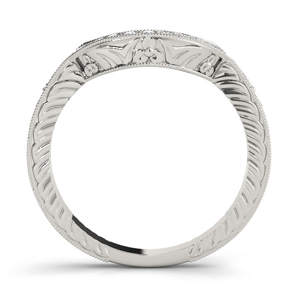 Platinum 1/6 CT Diamond Wedding Band