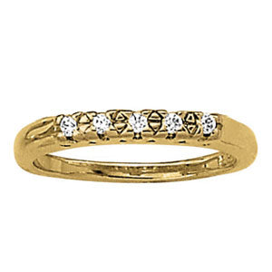 14K White Gold Diamond Wedding Ring