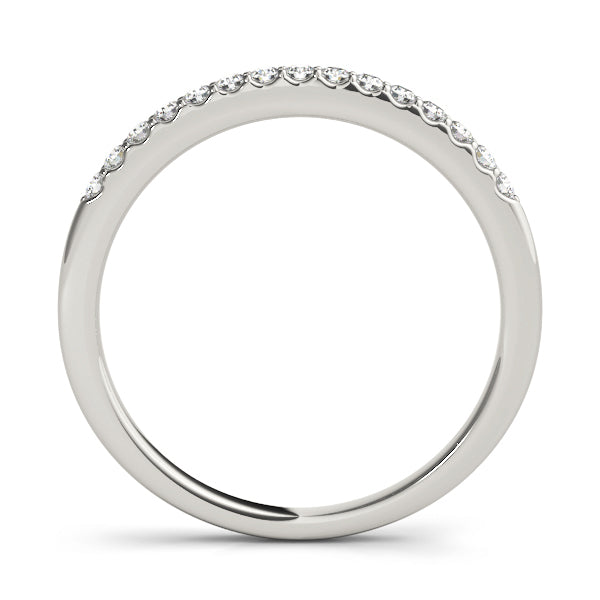 14K White Gold Diamond Wedding Ring