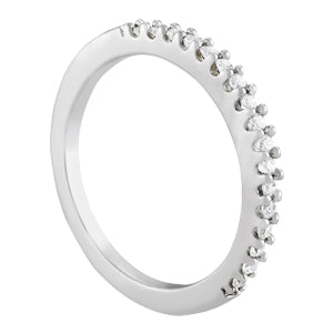 18K White Gold Multi-Diamond Wedding Band
