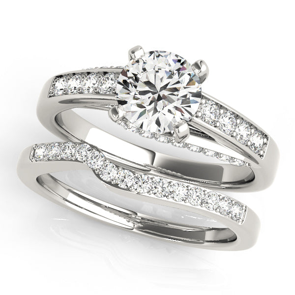 14K White Gold 1.33ctw Diamond Engagement Ring