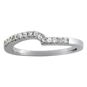 18K White Gold Multi-Diamond Wedding Band