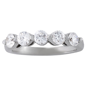Platinum White Diamond Wedding Ring