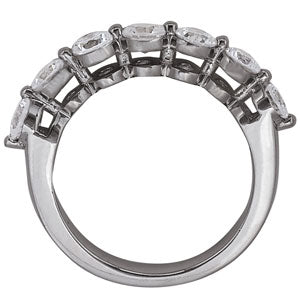 14K White Gold 0.7 CT Diamond Wedding Band