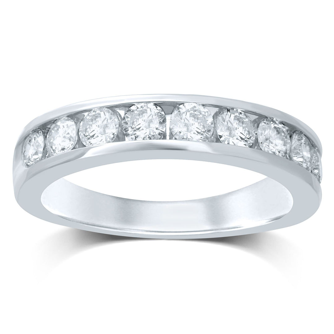 Gorgeous 14K 0.33CT Diamond Band (9 Diamond Stones)