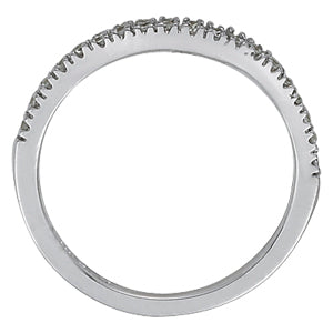 14K White Gold Diamond Wedding Ring