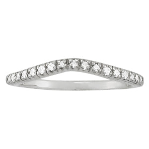 14K White Gold Diamond Wedding Ring