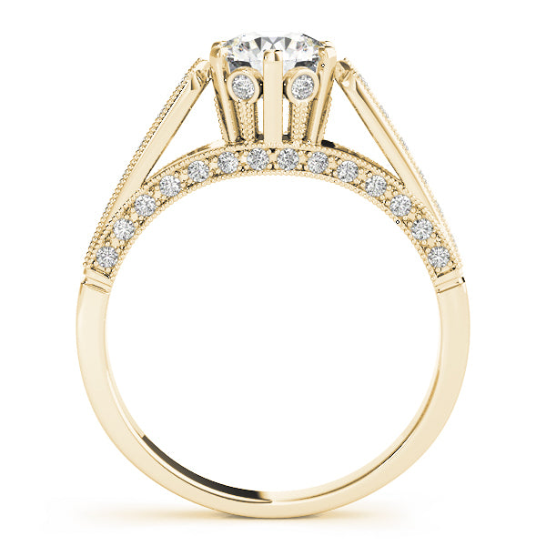 14K Yellow Gold Diamond Engagement Ring - 1 ctw
