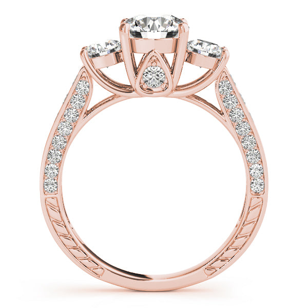 14K Rose Gold 1.32 ctw Diamond Engagement Ring