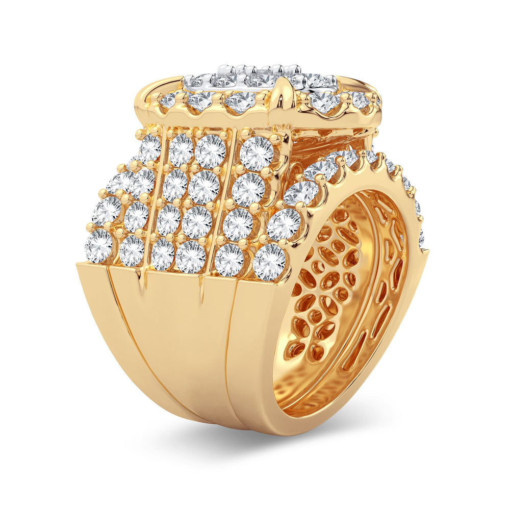 14K Yellow Gold 6CT Lab-Grown Diamond Bridal Ring