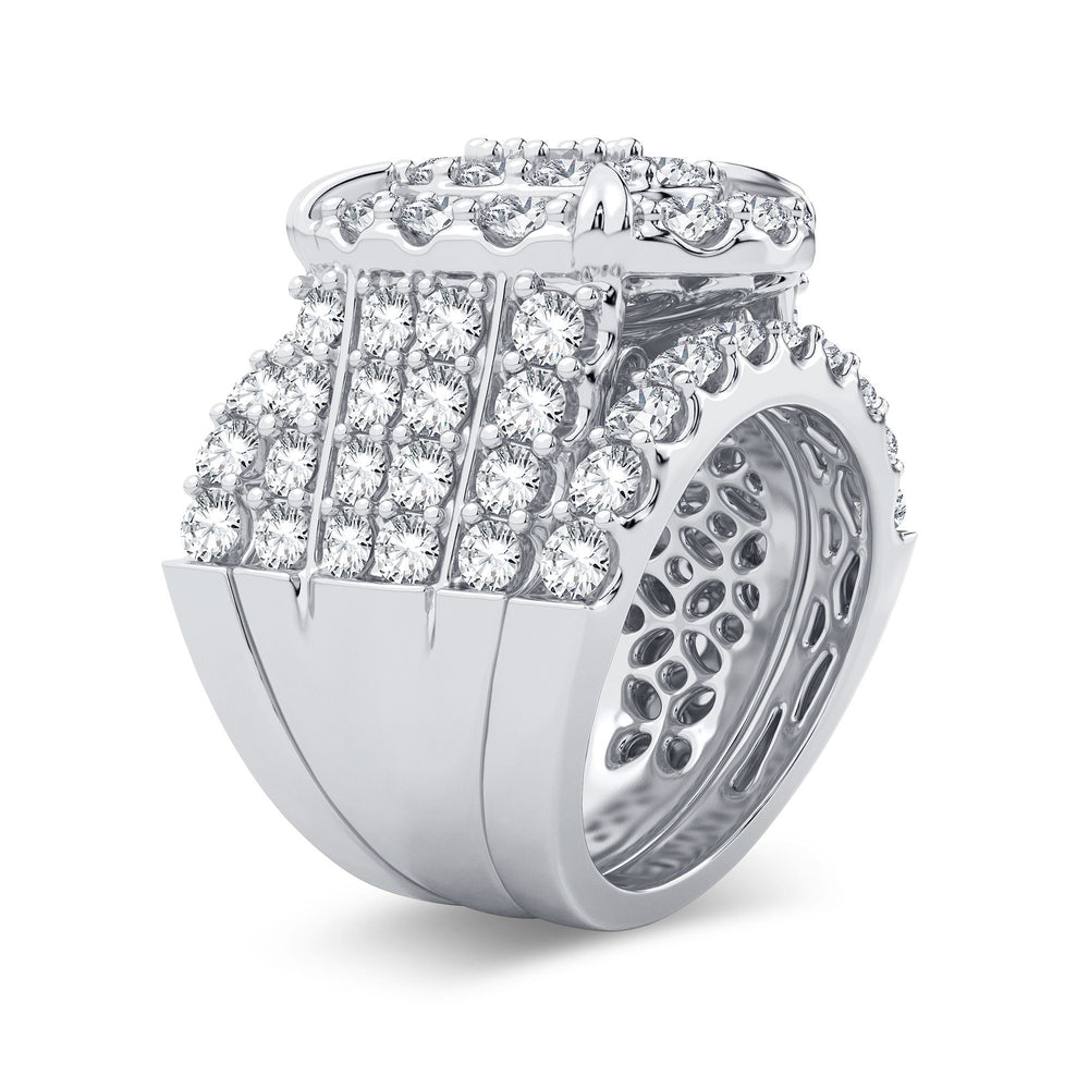 Brilliant 14k White Gold 6CT Lab Diamond Bridal Ring