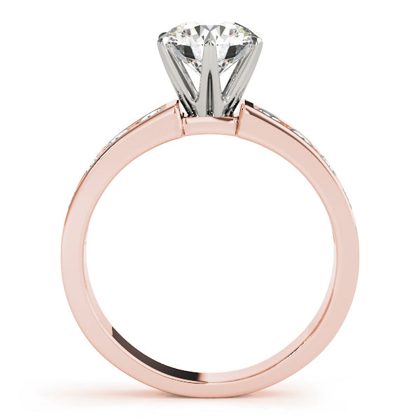 18K Rose Gold 1.5 ctw Round Diamond Engagement Ring