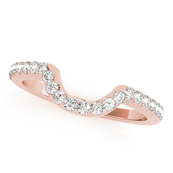 14K Rose Gold Diamond Wedding Ring