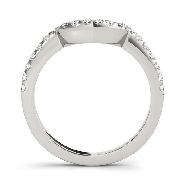 Platinum 1/3 CT Diamond Wedding Ring Band