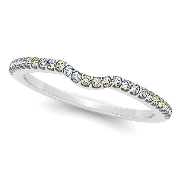 18K White Gold Diamond Wedding Ring
