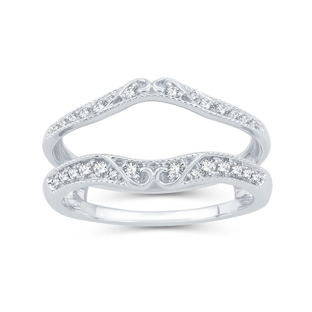 14K 0.25CT Diamond RING GUARD