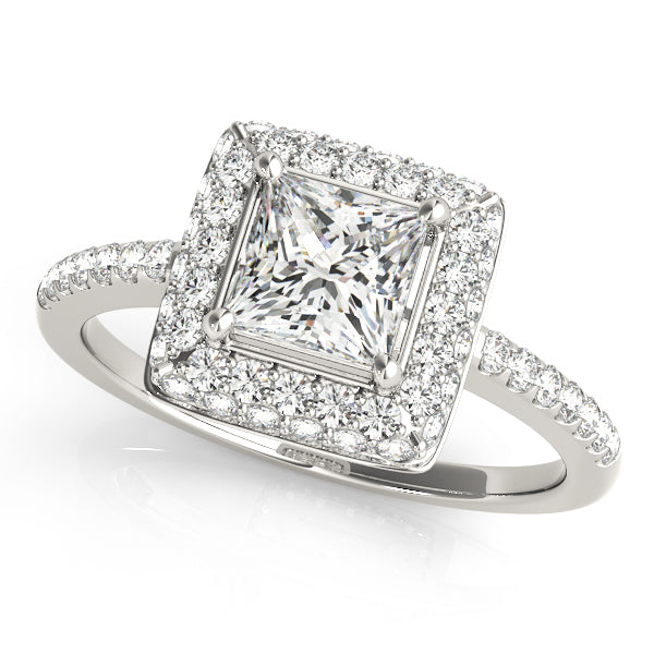 14K White Gold 1.20ctw Diamond Engagement Ring