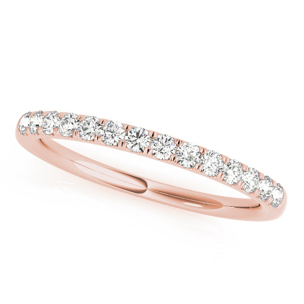 18K Rose Gold Diamond Wedding Ring
