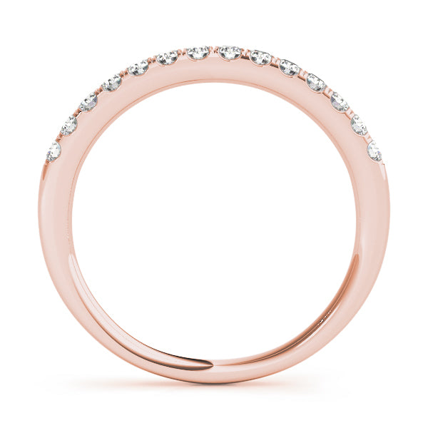 18K Rose Gold Diamond Wedding Ring