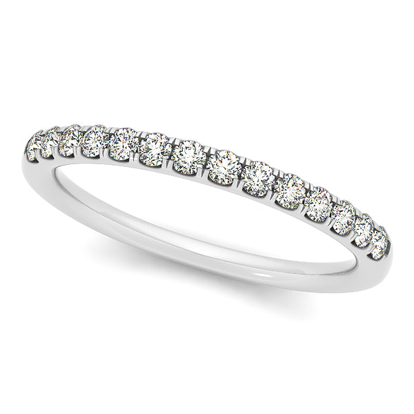 14K White Gold Diamond Wedding Ring