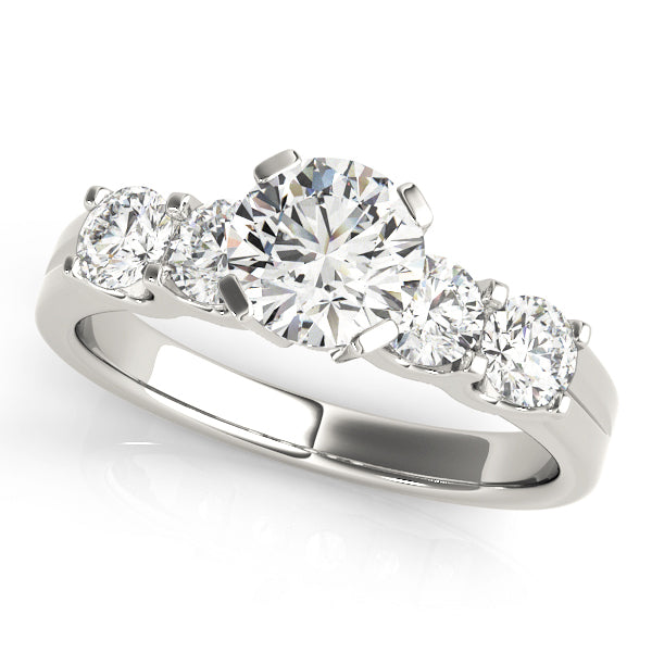 Platinum 1.5 CT Round Diamond Engagement Ring