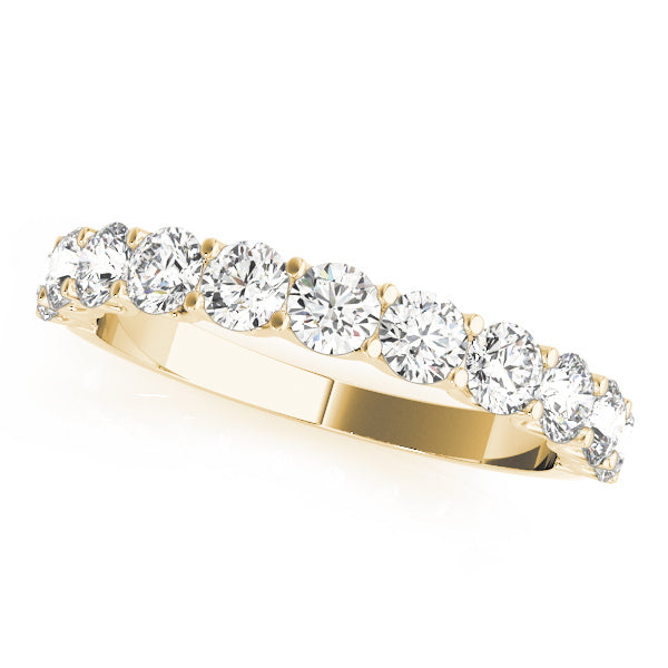 18K Yellow Gold Diamond Wedding Ring - 1 ctw