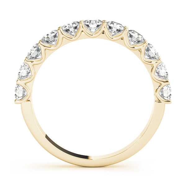 18K Yellow Gold Diamond Wedding Ring - 1 ctw
