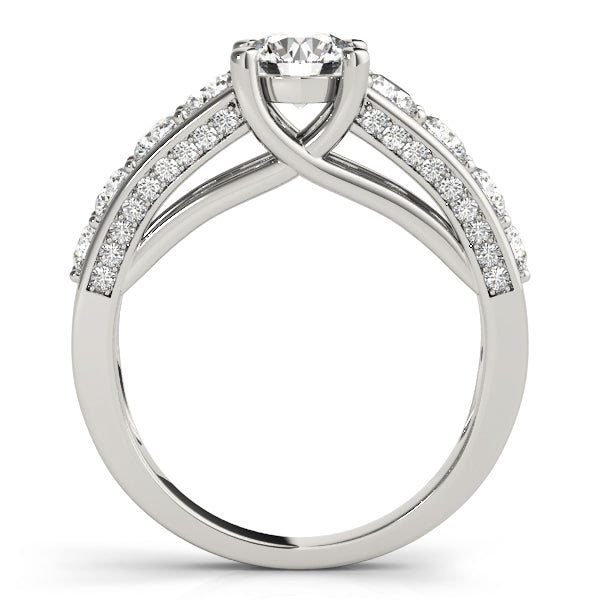 Platinum 2.3ctw Round Diamond Trellis Ring