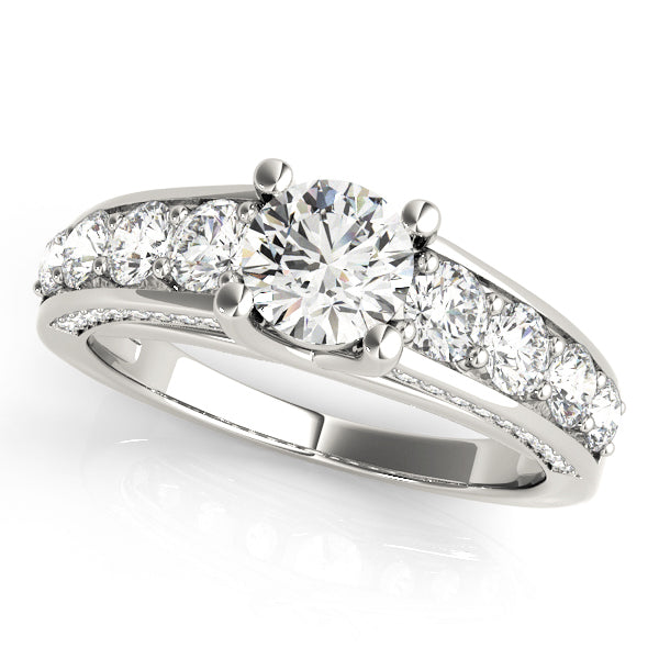 18K White Gold 2.3 ct Diamond Trellis Engagement Ring