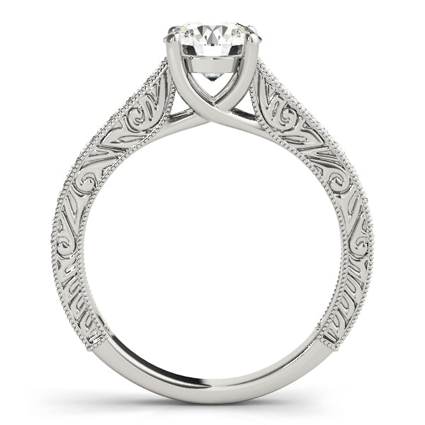 18K White Gold 1.25ctw Round Diamond Engagement Ring