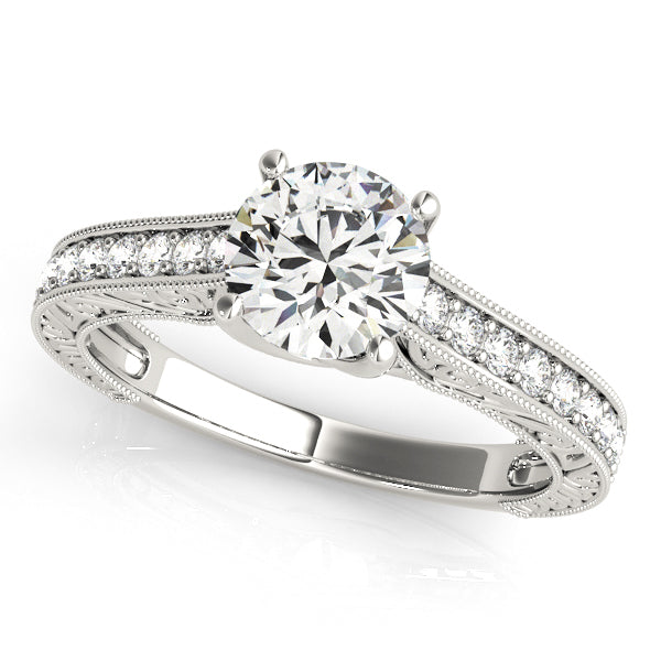 14K White Gold 1.125 ctw Diamond Engagement Ring