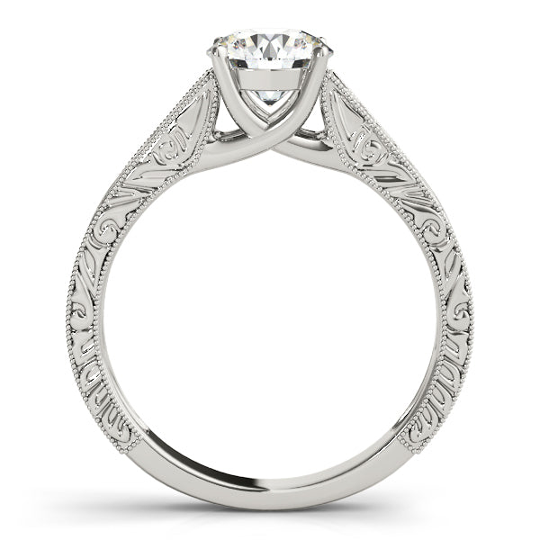 14K White Gold 1 CT Diamond Engagement Ring