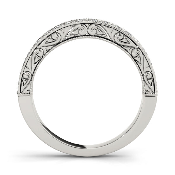 18K White Gold 1/3 ct Diamond Wedding Band