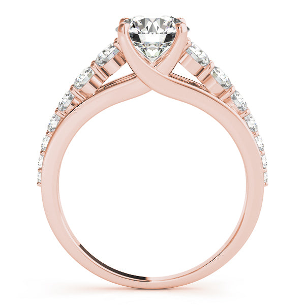 14K Rose Gold 1 CT Diamond Engagement Ring