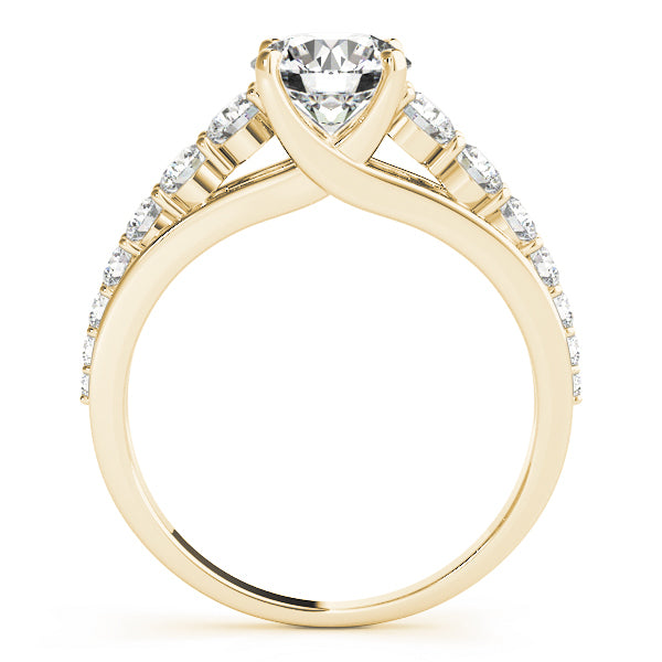 18K Yellow Gold 1 CT Diamond Engagement Ring