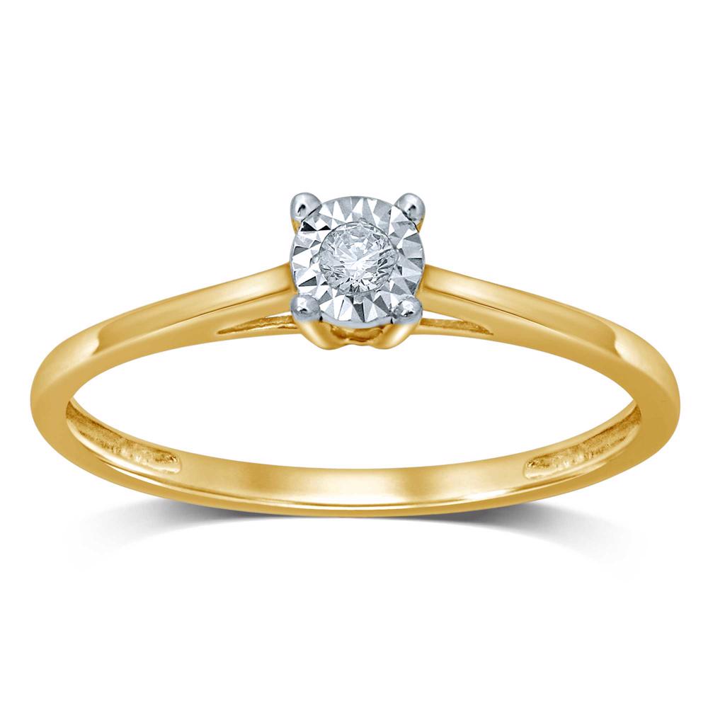 Delicate 14k White Gold Lab Diamond Promise Ring for Her