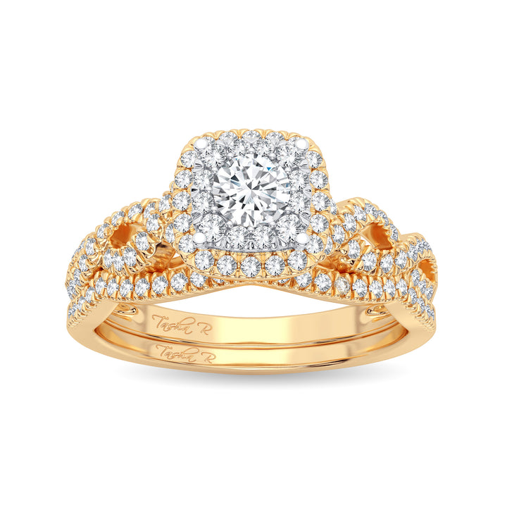 14K 0.43CT DIAMOND BRIDAL RING