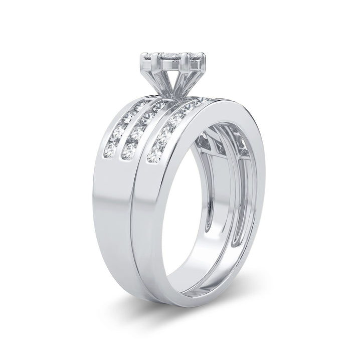 Elegant 14k White Gold 0.71CT Lab Diamond Engagement Ring