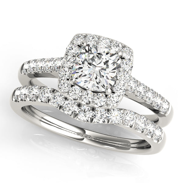 Platinum Cushion Diamond Engagement Ring 1.33ctw